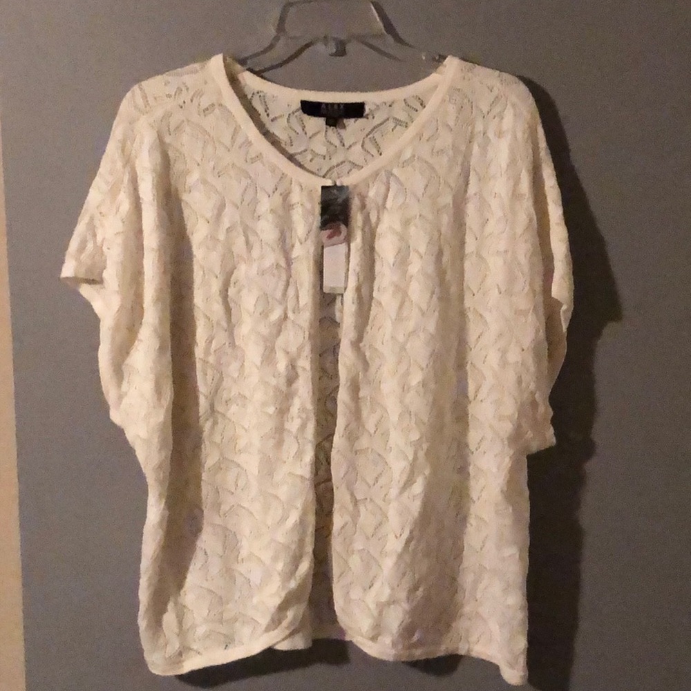 White Light Weight Knit Sweater